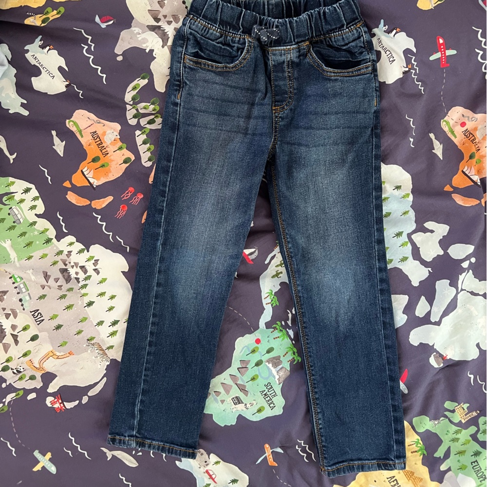 Boys size 5 elastic waist jeans
